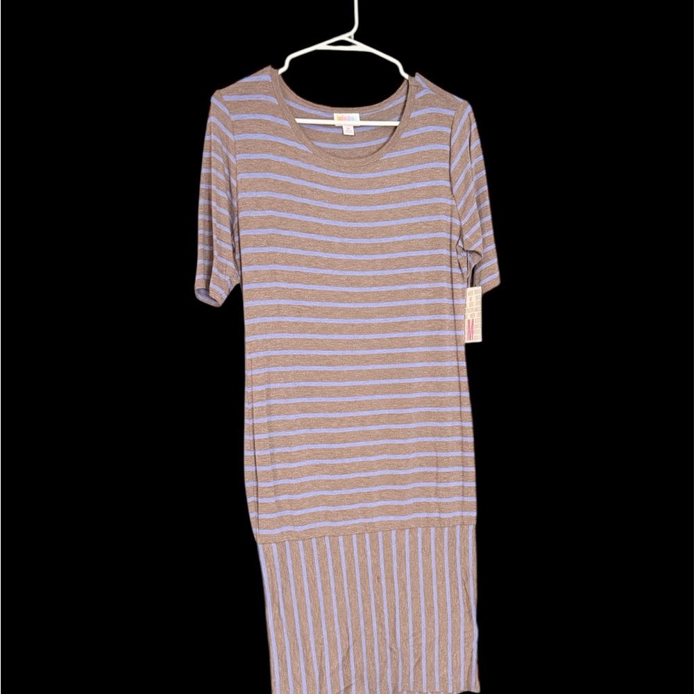 Lularoe M Julia dress grey and periwinkle
